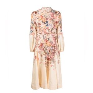 ZIMMERMANN Luminosity floral-print midi dress size 1